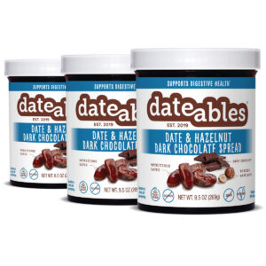 Date & Hazelnut Dark Chocolate Spread 9.5-oz. Jar - Tri-Pack